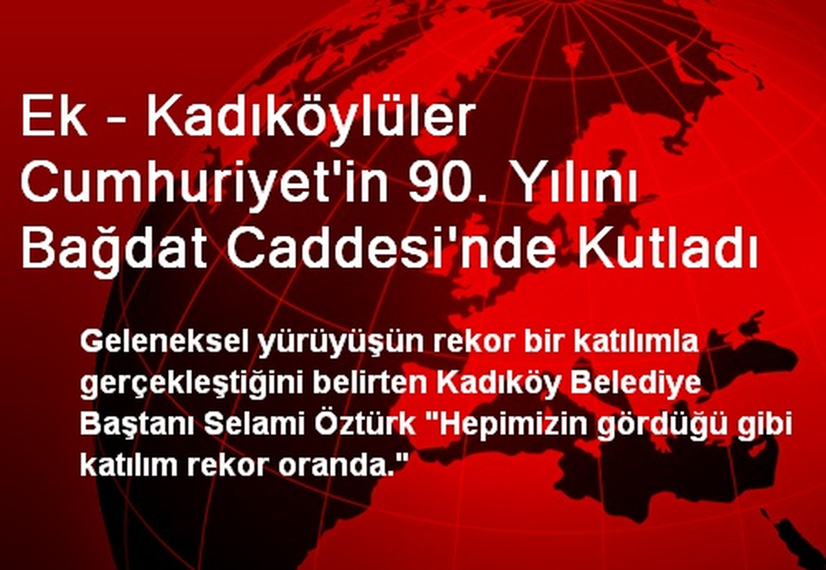 Kadıköy\'de Cumhuriyet Yürüyüşüne Yoğun İlgi