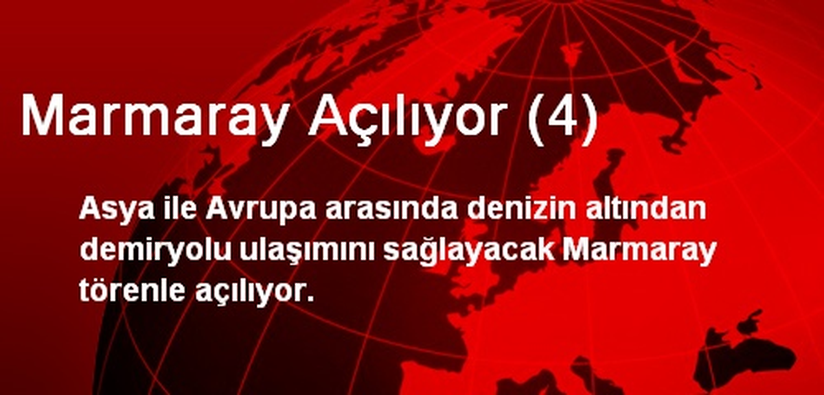 Marmaray Açılıyor (4)