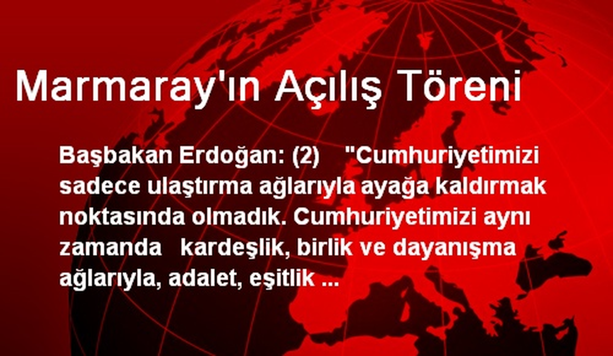 Başbakan: Bugün Yaşadığımız Gurur Cumhuriyetimizin Gururudur