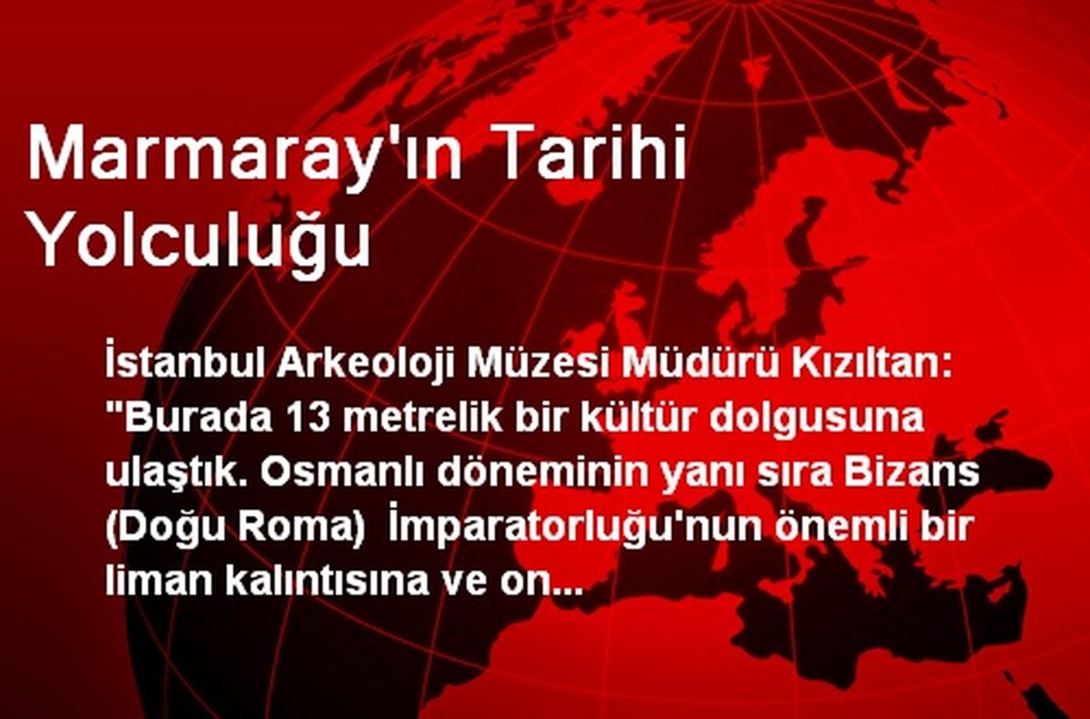 Marmaray\'ın Tarihi Yolculuğu
