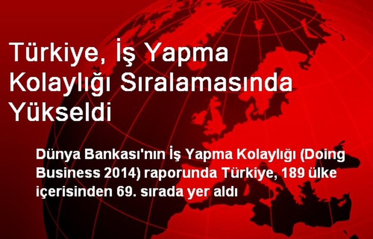 Türkiye, İş Yapma Kolaylığı Sıralamasında Yükseldi