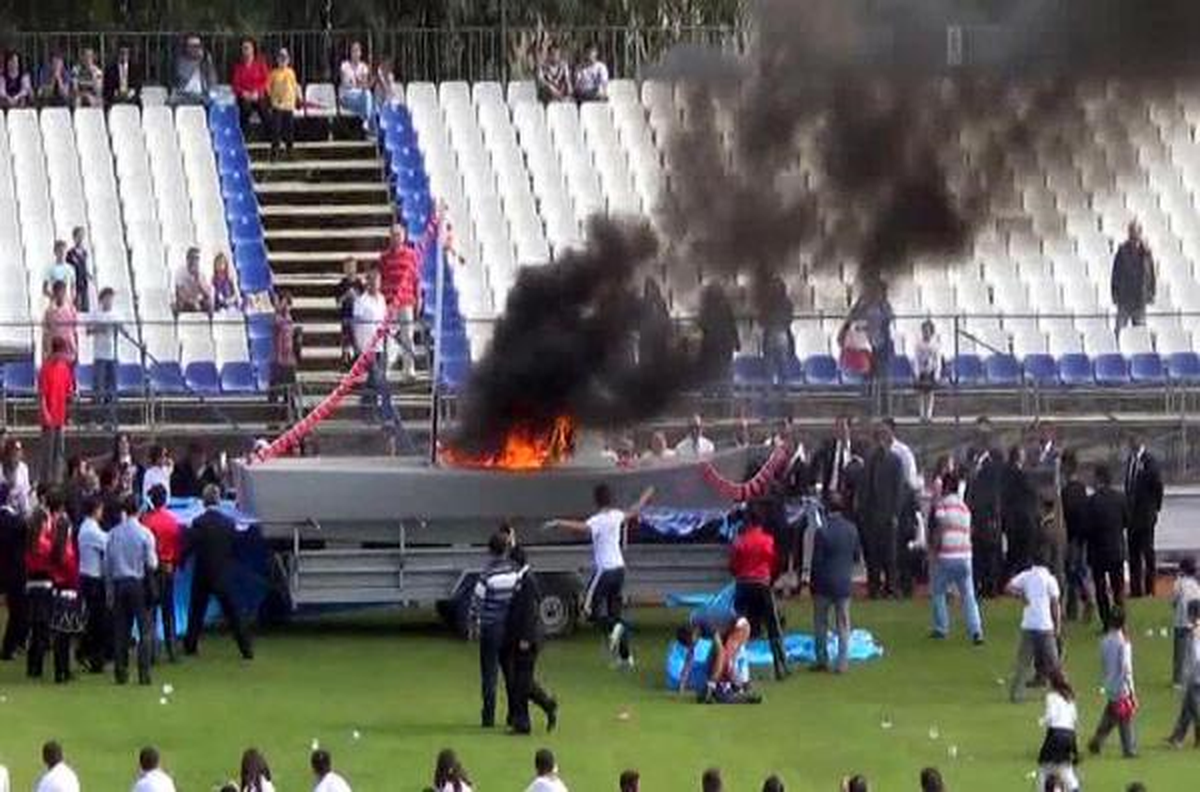 Törende Bandırma Vapuru Maketi Yandı