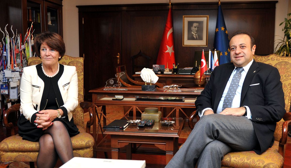 Bakan Bağış, Avrupa Parlamentosu Türkiye Raportörü Ruijten\'i Kabul Etti