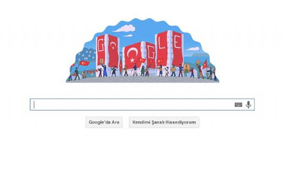 Cumhuriyet Bayramı Doodle\'ı ve 29 Ekim Cumhuriyet Bayramı Nedir