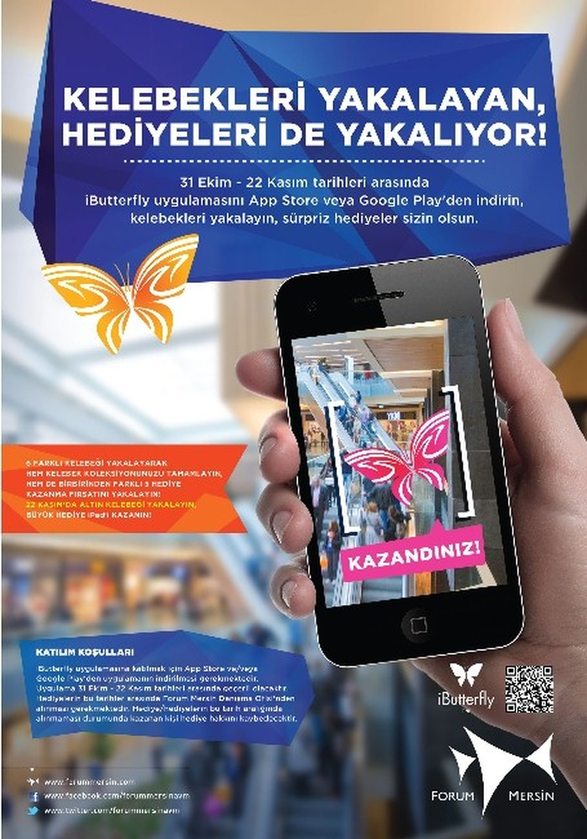 Forum Mersin\'de \'Sanal Kelebek Avı\' Etkinliği