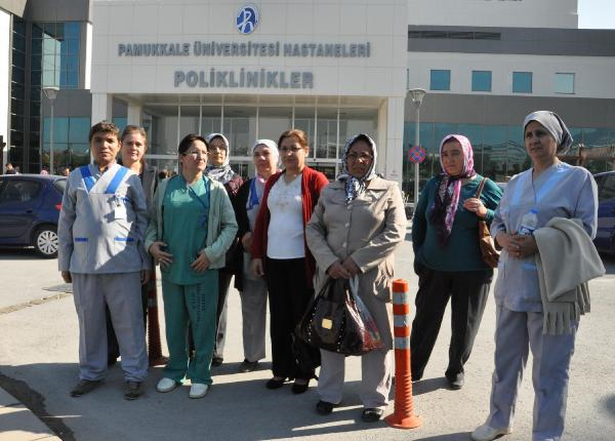 PAÜ Hastanesinde Temizlik Çalışanlarından Rektöre Tepki