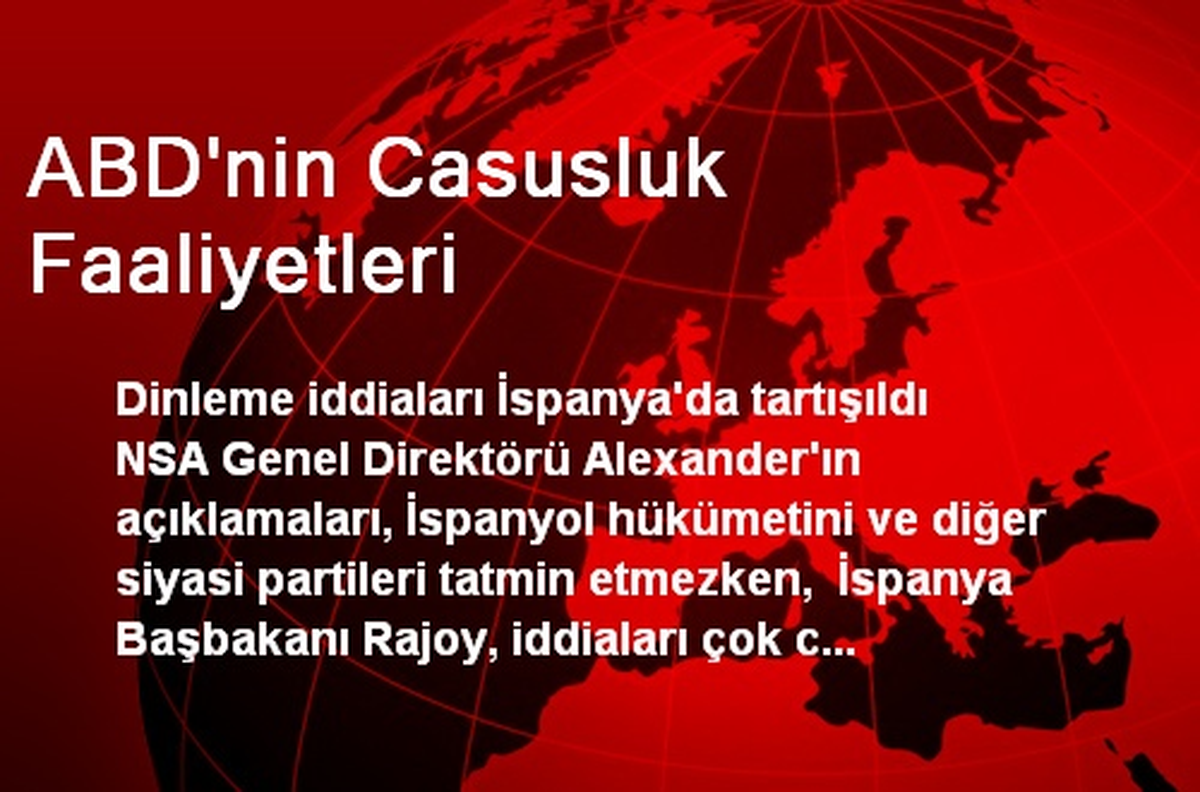 ABD\'nin Casusluk Faaliyetleri