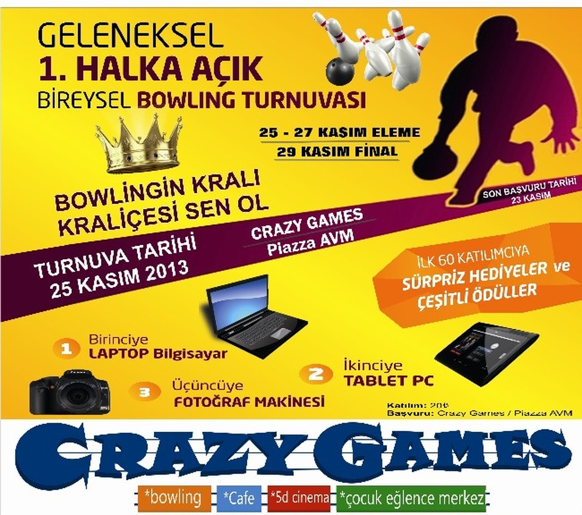 Bowling\'in Kral ve Kraliçesi Aranıyor