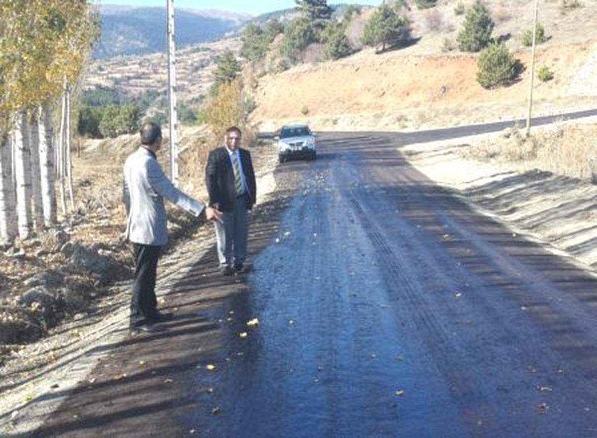 Kaymakam Türköz, Yol Çalışmalarını İnceledi
