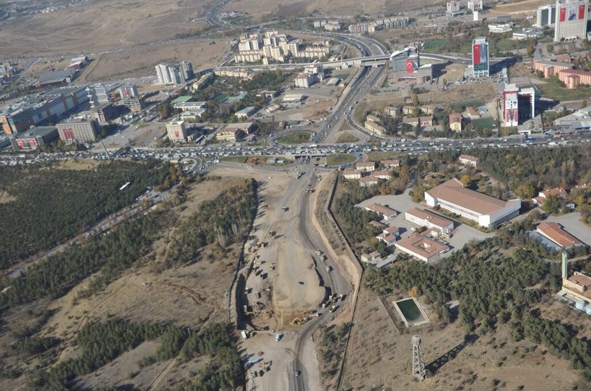 ODTÜ Arazisindeki Yol Güzergahı