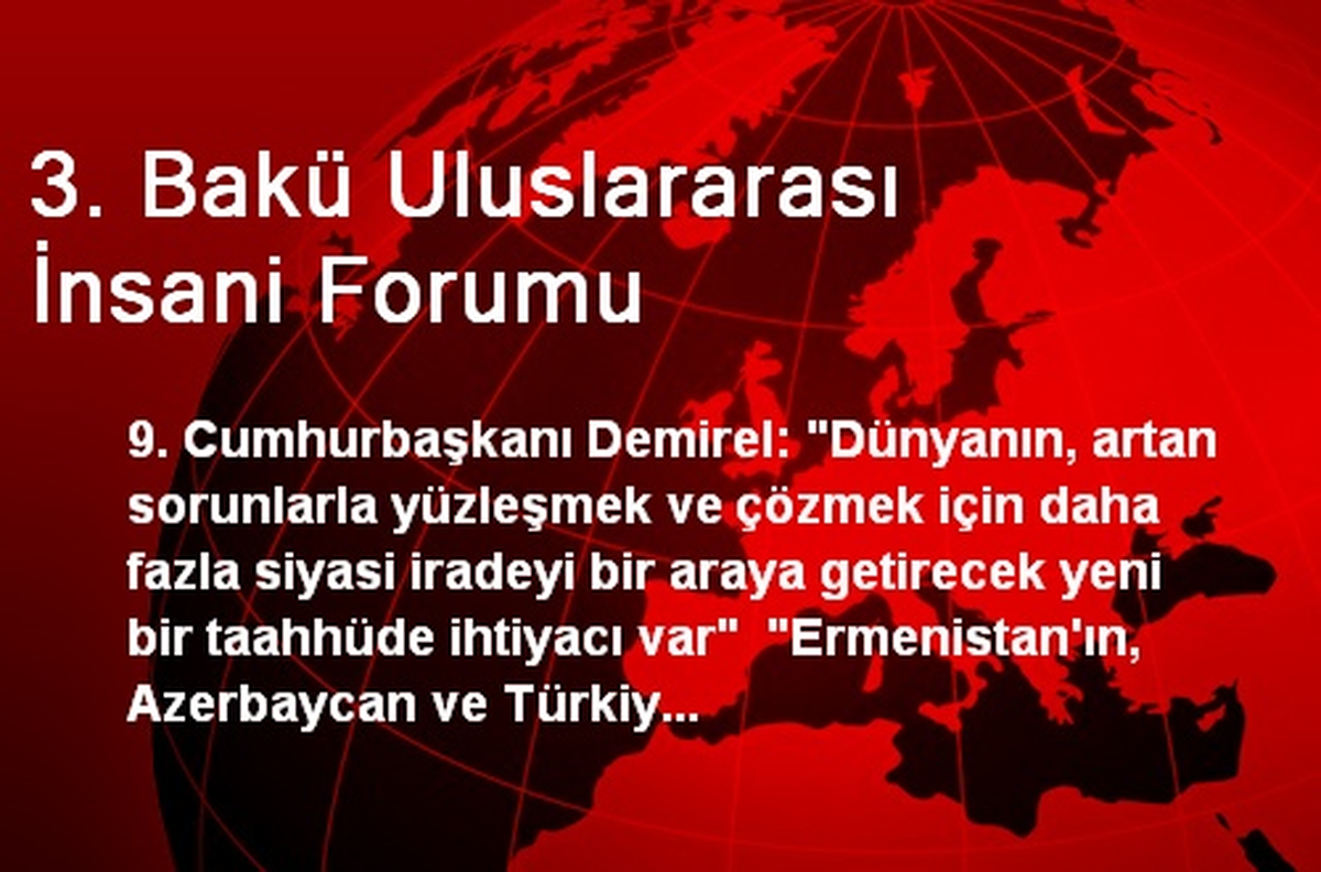 3. Bakü Uluslararası İnsani Forumu