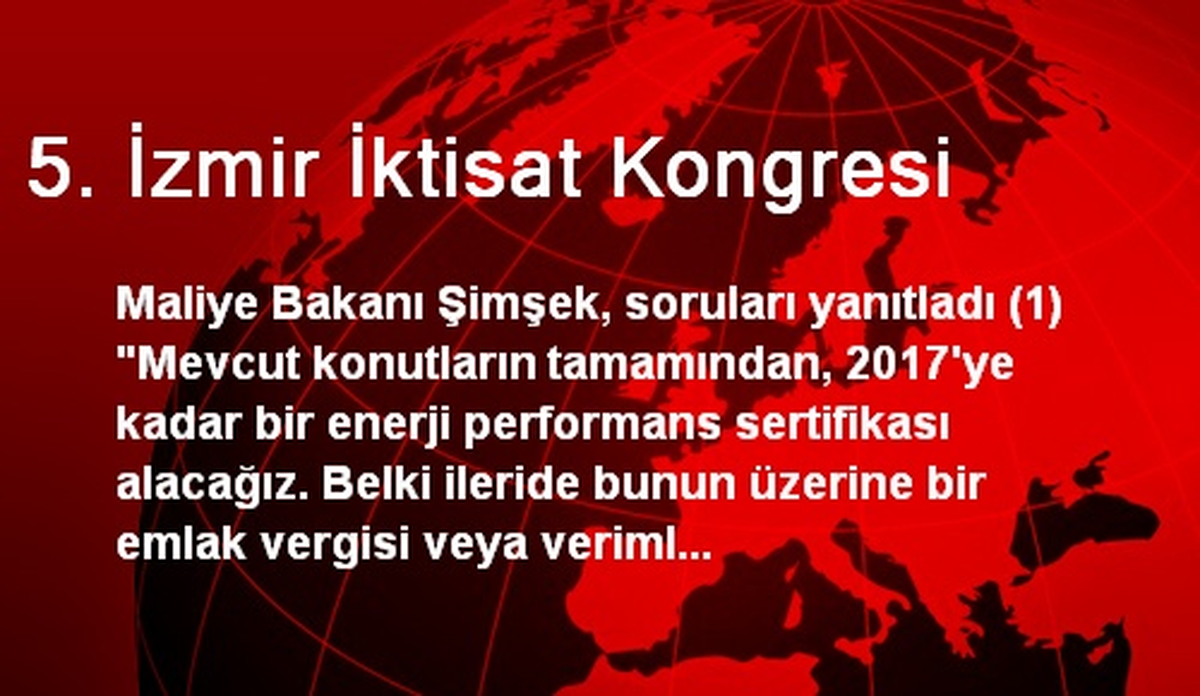 5. İzmir İktisat Kongresi