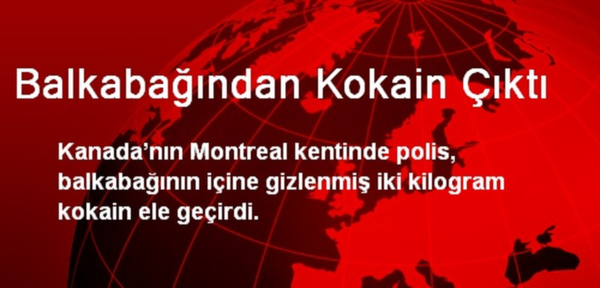 Balkabağından Kokain Çıktı