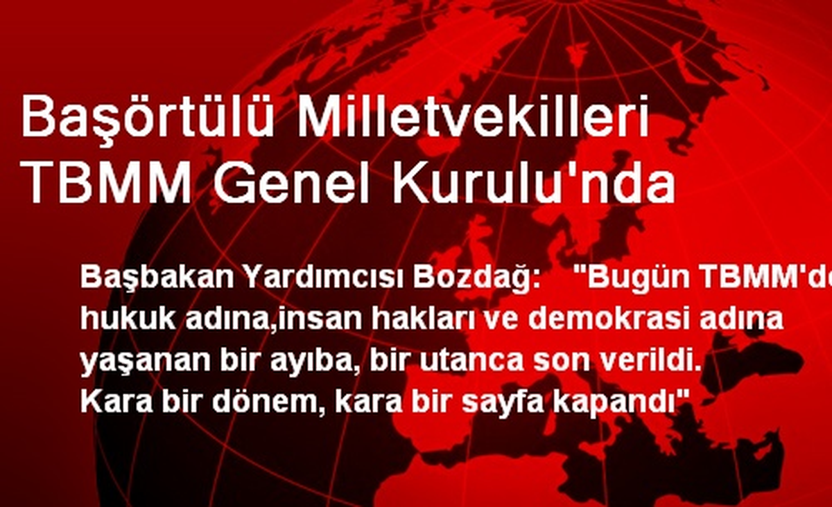 Başörtülü Milletvekilleri TBMM Genel Kurulu\'nda