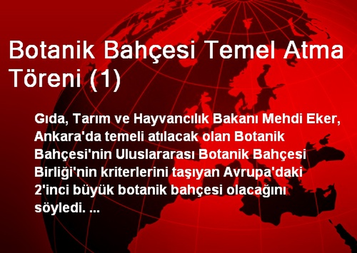 Botanik Bahçesi Temel Atma Töreni (1)