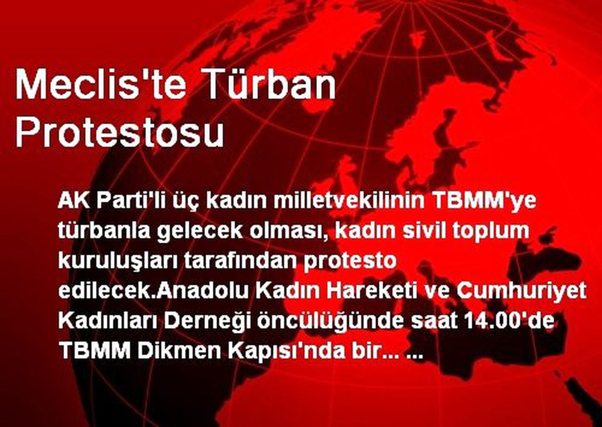 Meclis\'te Türban Protestosu