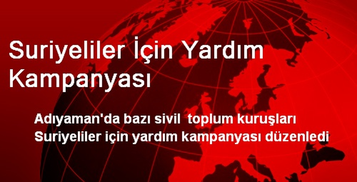 Suriyeliler İçin Yardım Kampanyası