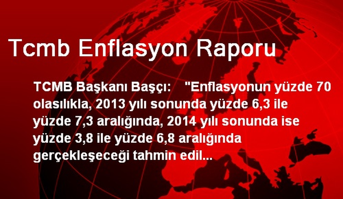 Tcmb Enflasyon Raporu
