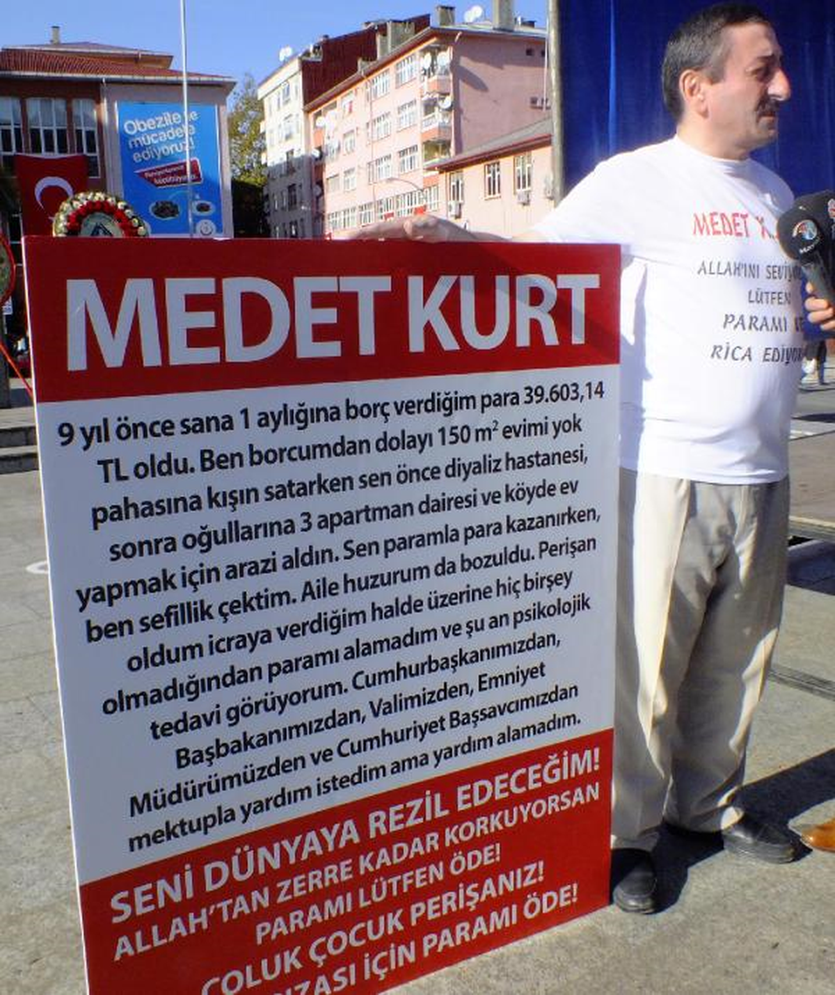 Rizeli Vatandaş Alacağını Böyle İstedi