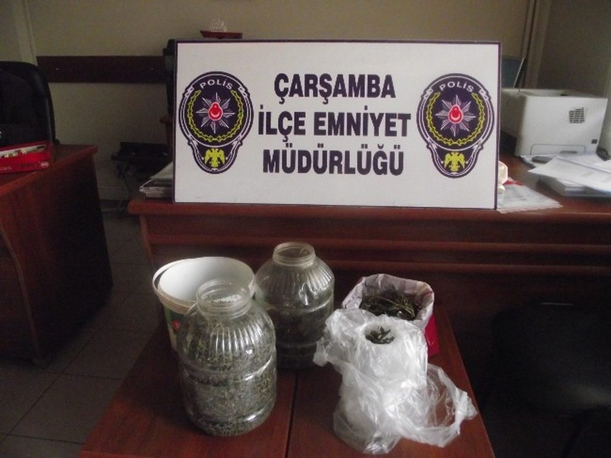 Çarşamba\'da 1.5 Kilo Kubar Esrar Ele Geçti