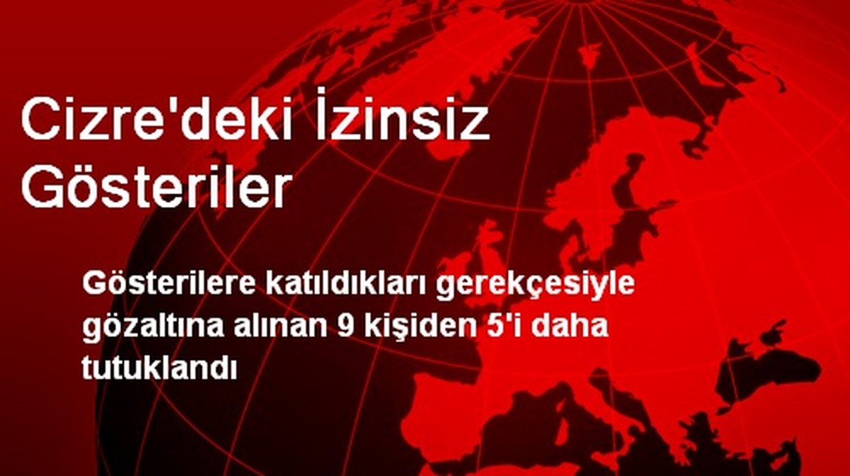 Cizre\'deki İzinsiz Gösteriler