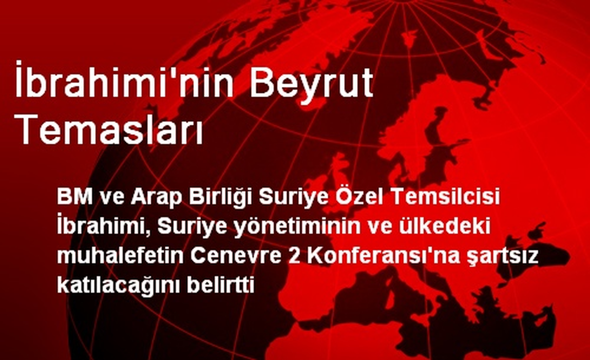 İbrahimi\'nin Beyrut Temasları