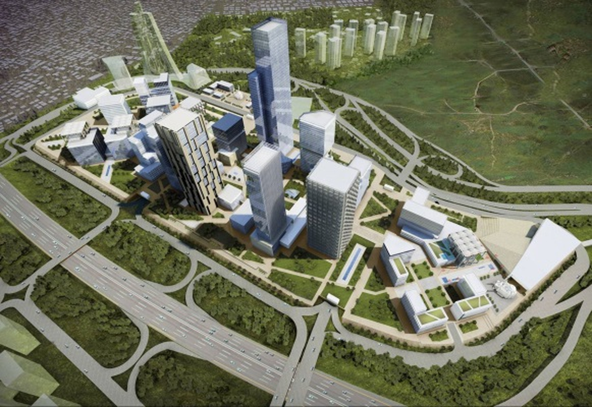Finans Merkezi\'nin Binaları Altına Koşuyor