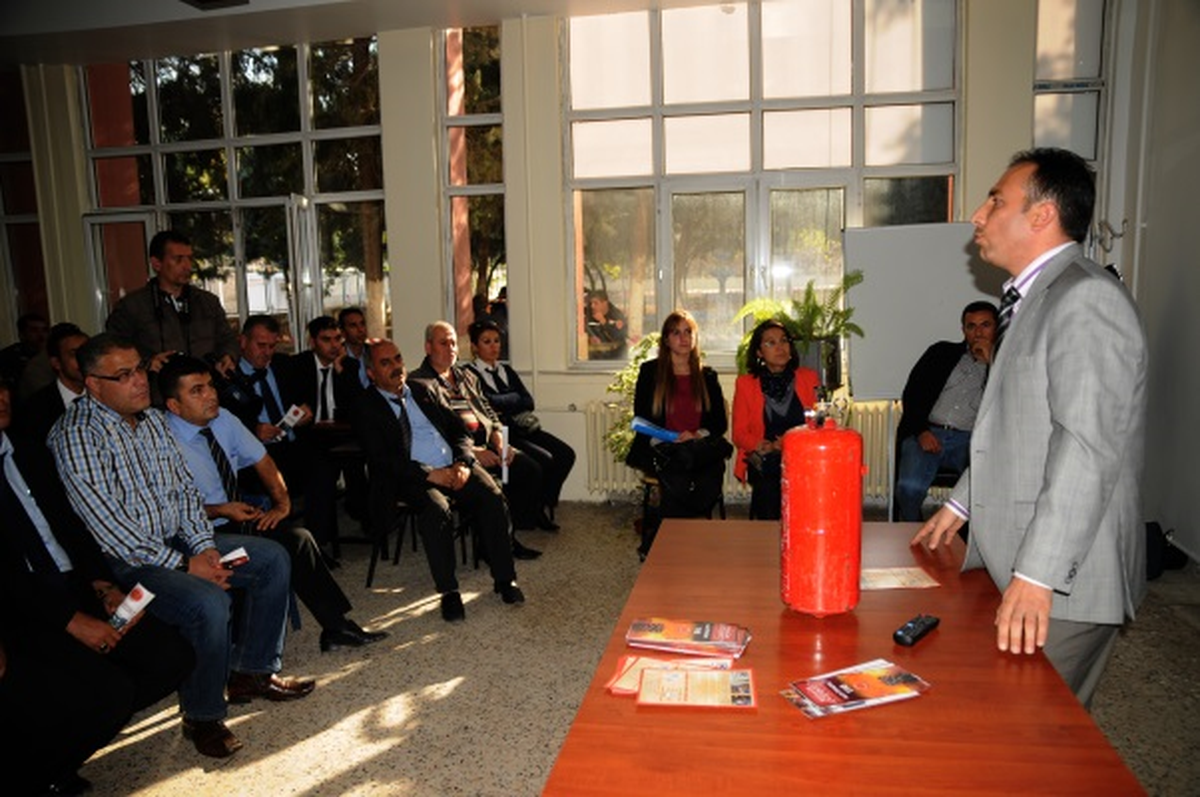 Gaziantep\'te Otobüs Şoförleri Yangın Eğitimi Aldı