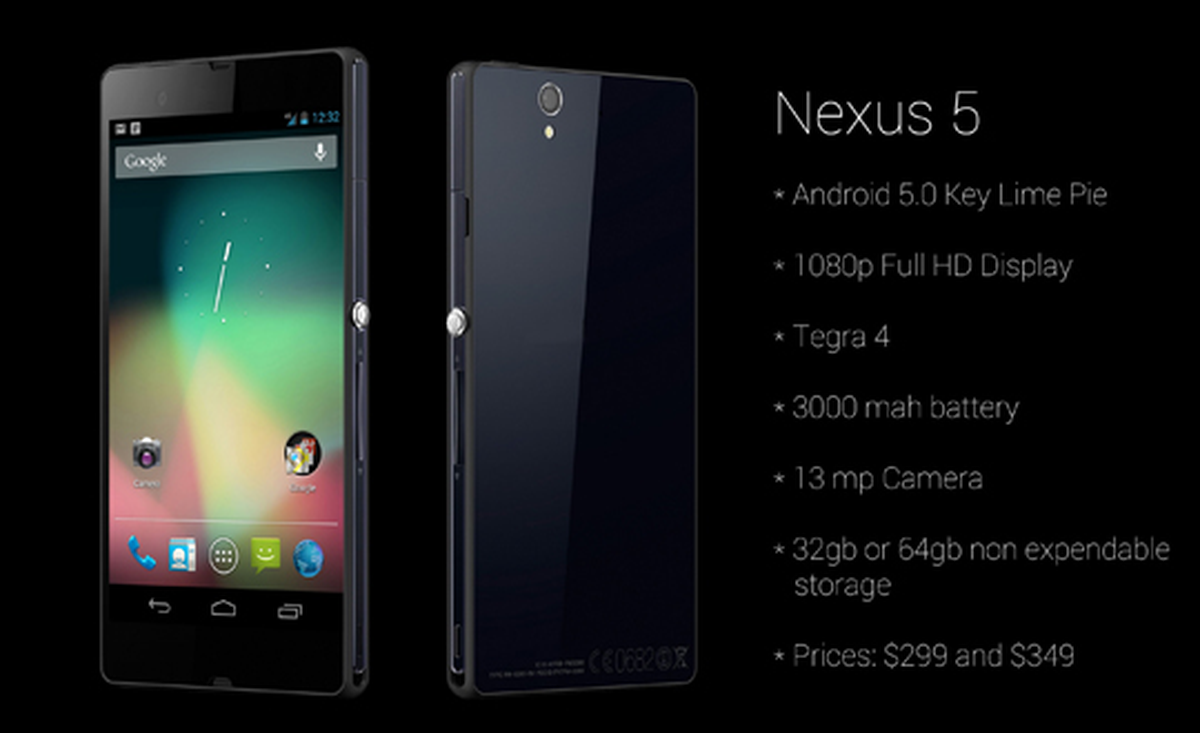 Nexus 5 Resmen Duyuruldu