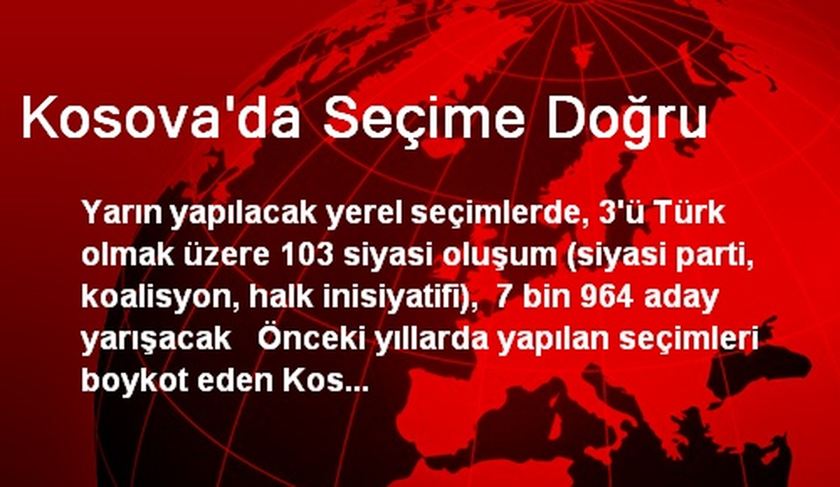 Kosova\'da Seçime Doğru