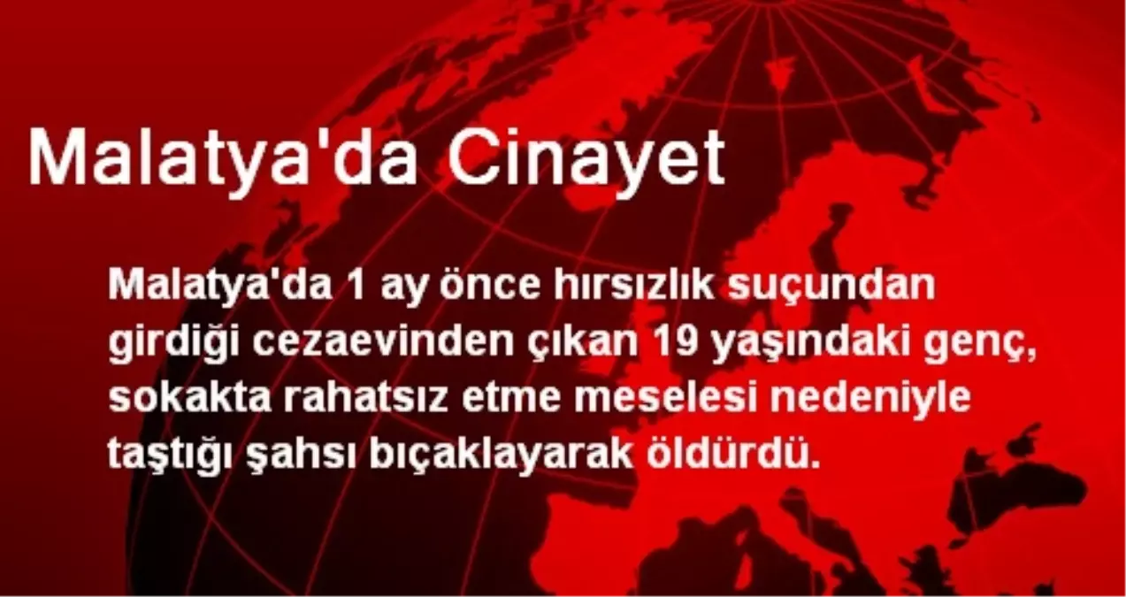 Malatya\'da Cinayet