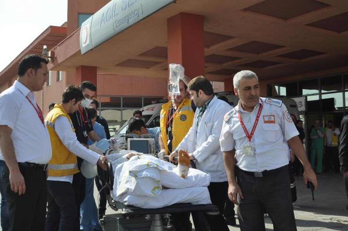 Cizre\'de Hastanede Yangın Tatbikatı