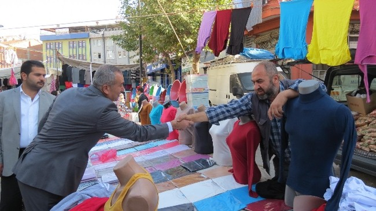 Güneş, Pazarcı Esnafını Ziyaret Etti