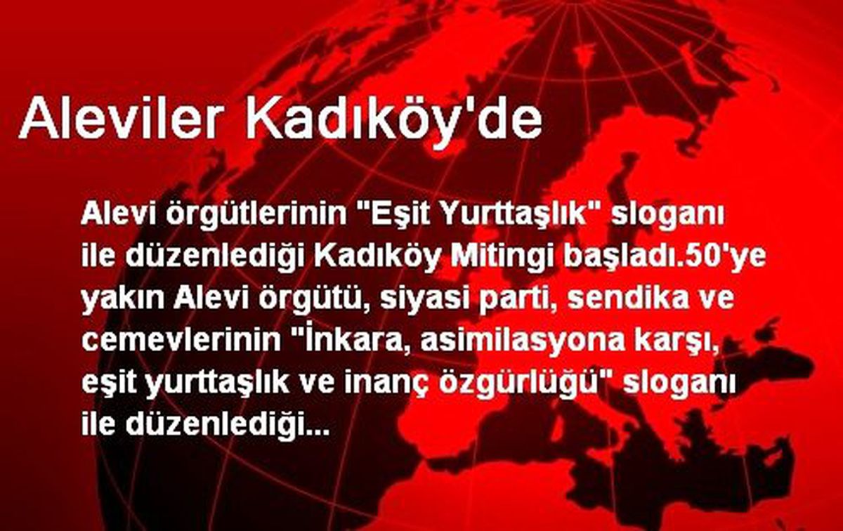 Aleviler Kadıköy\'de