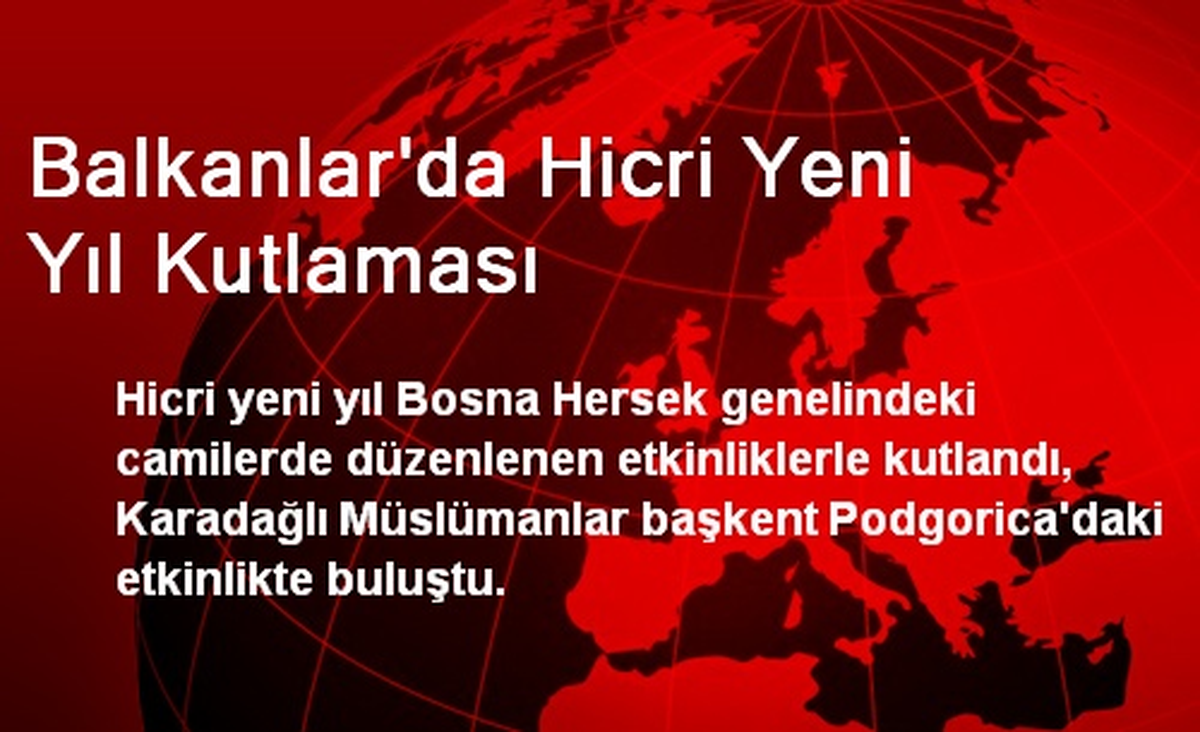 Balkanlar\'da Hicri Yeni Yıl Kutlaması