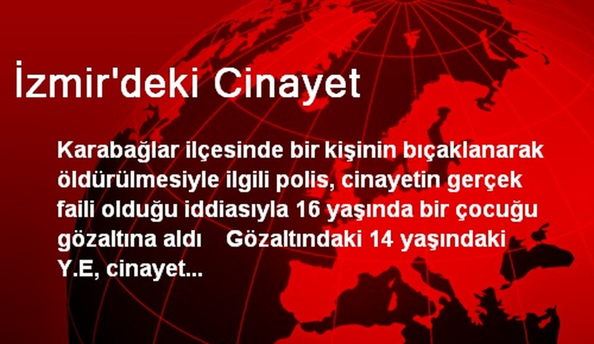 İzmir\'deki Cinayet