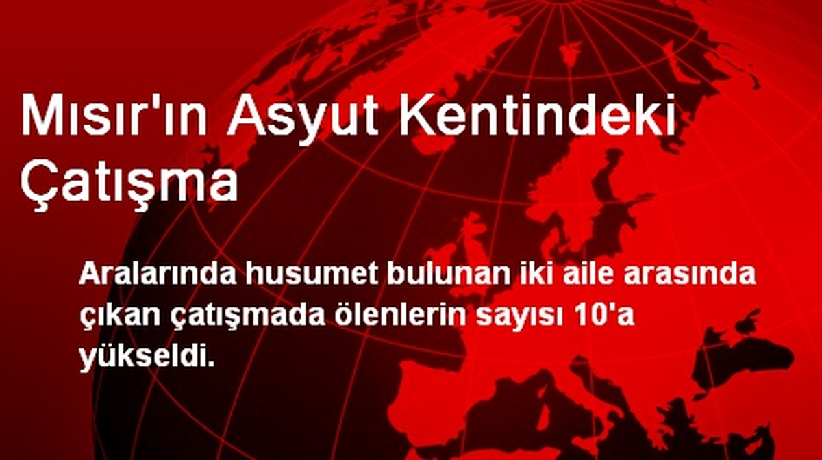 Mısır\'ın Asyut Kentindeki Çatışma