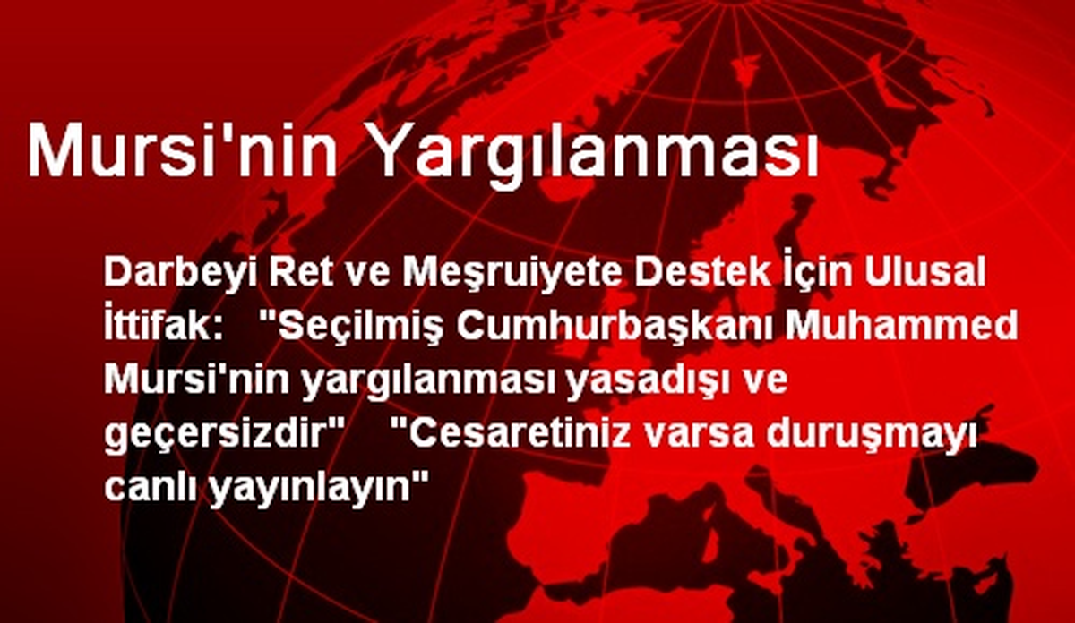 Mursi\'nin Yargılanması