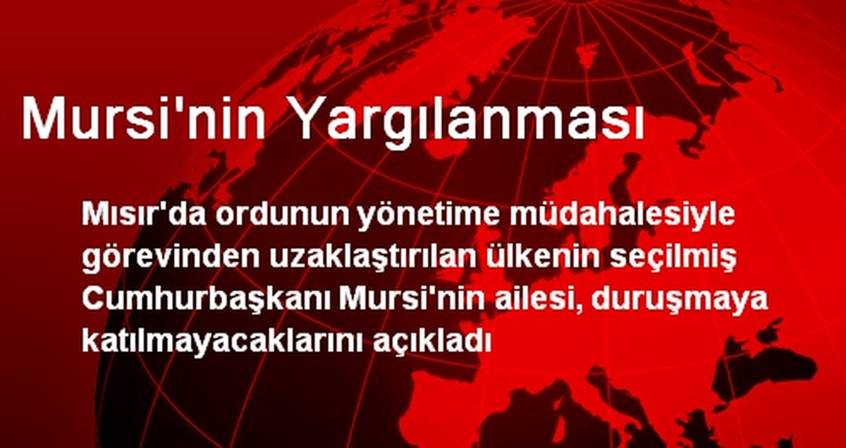 Mursi\'nin Yargılanması