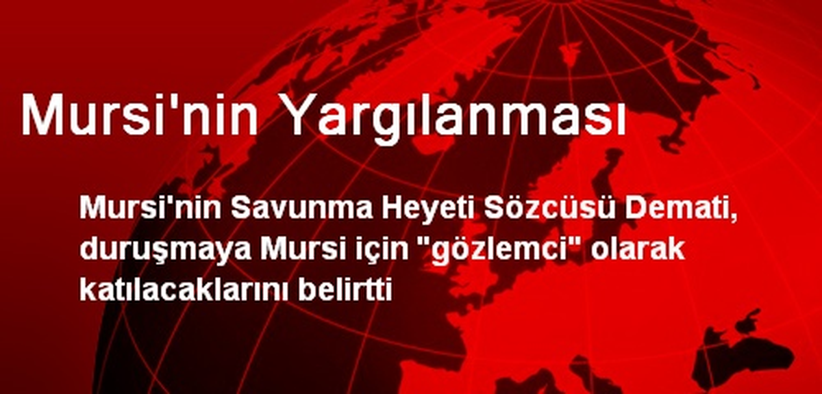 Mursi\'nin Yargılanması