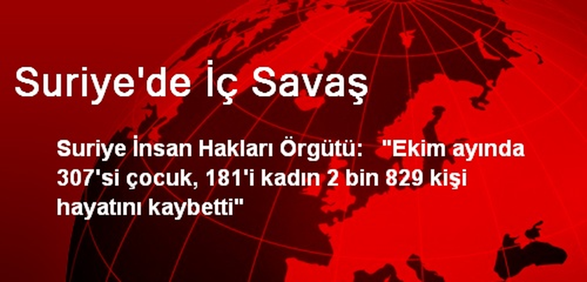 Suriye\'de İç Savaş