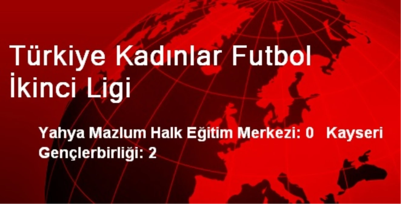 Türkiye Kadınlar Futbol İkinci Ligi