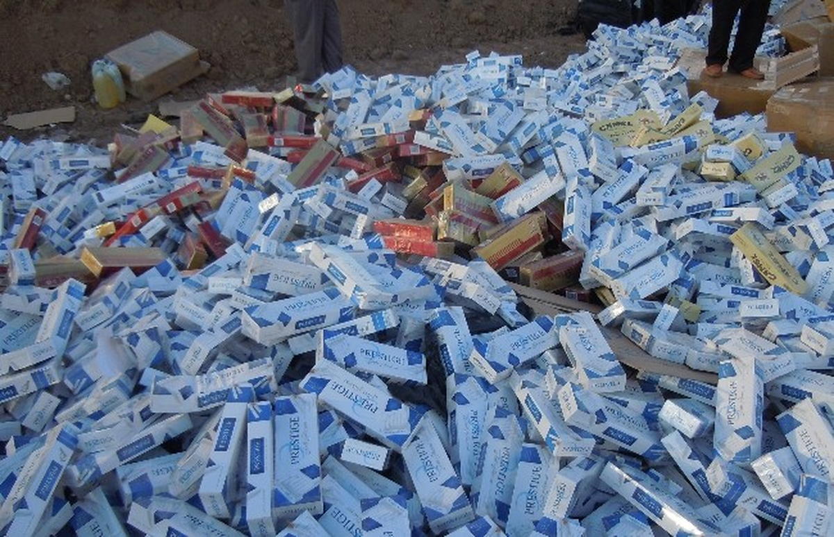 Aksaray\'da 250 Bin Paket Kaçak Sigara İmha Edildi