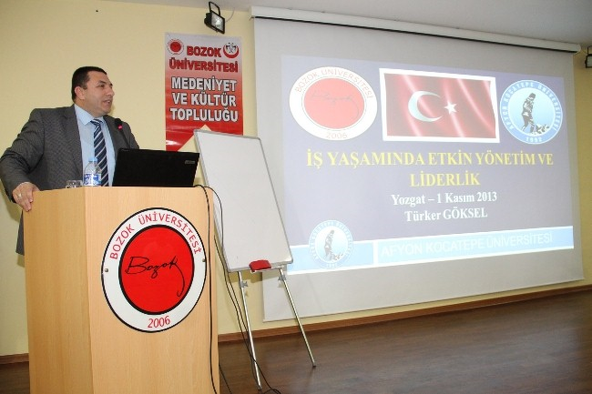 Akü Öğretim Görevlisi Türker Göksel, Yozgat Bozok Üniversitesi'nde Konferans Verdi