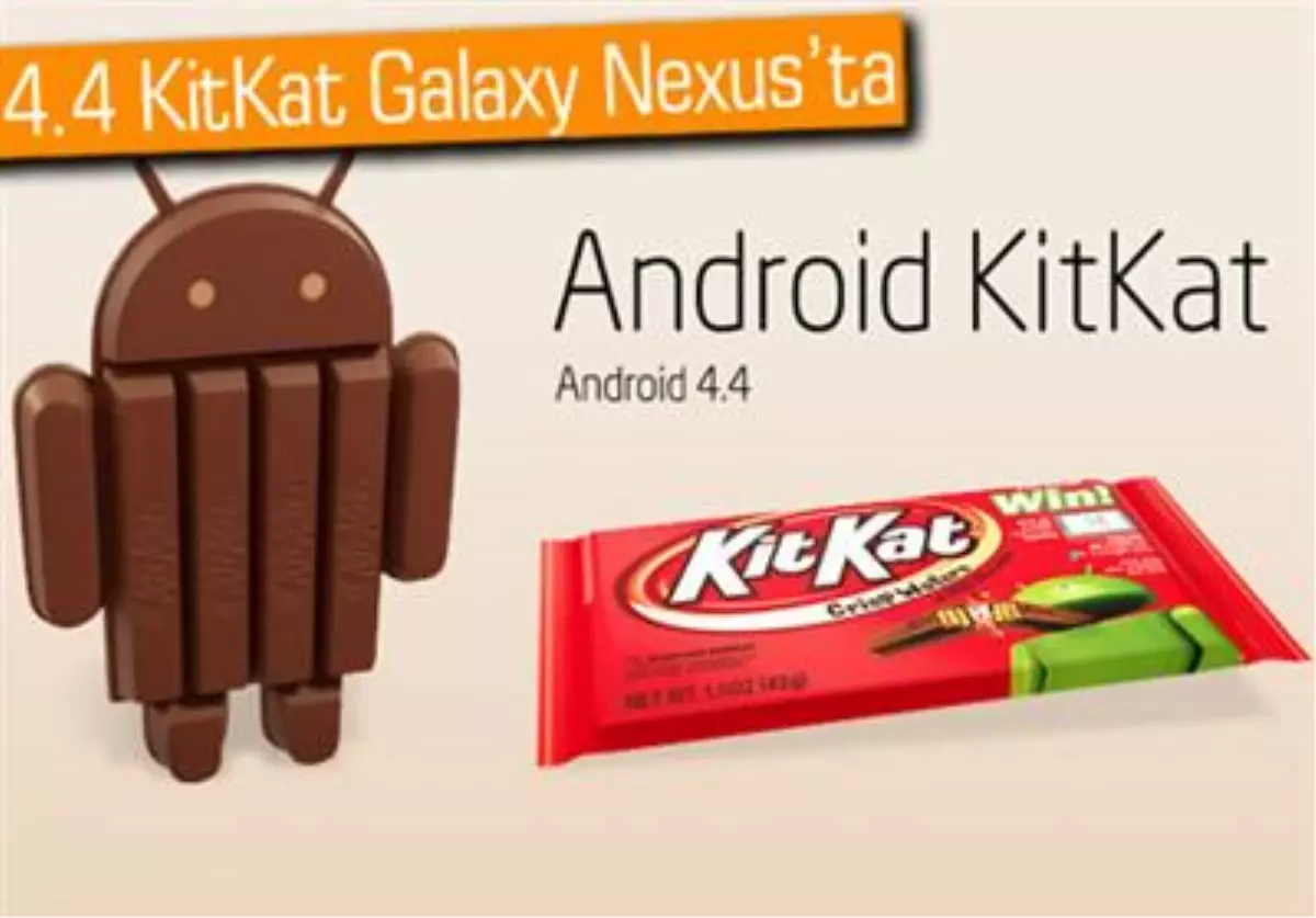 Android 4.4 Kitkat Galaxy Nexus\'ta!?