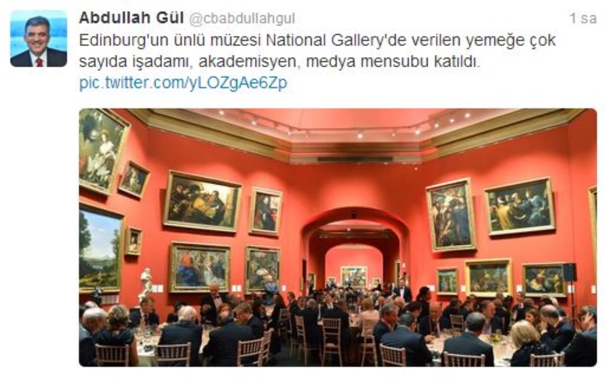 Cumhurbaşkanı Gül İskoçya Ziyaretini Twitter\'da Anlattı