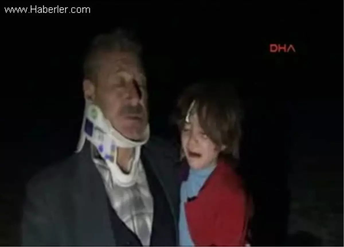 Kazada Araç İçinde Sıkışan Anne, Sıkıştığı Yerden Kızını Teselli Etti