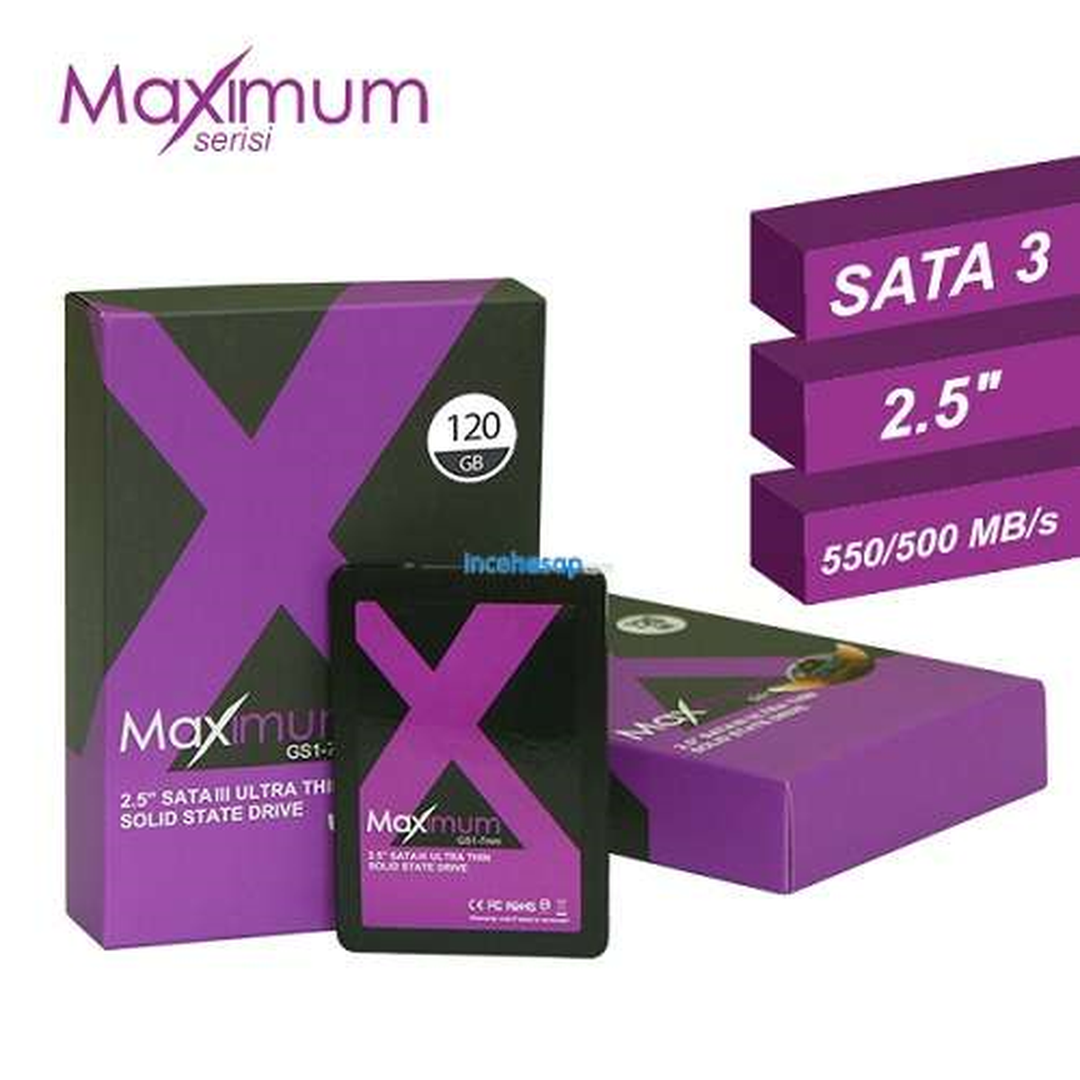 Memoright 120gb Maximum Sata3 Senkron Ssd Disk (550/500)