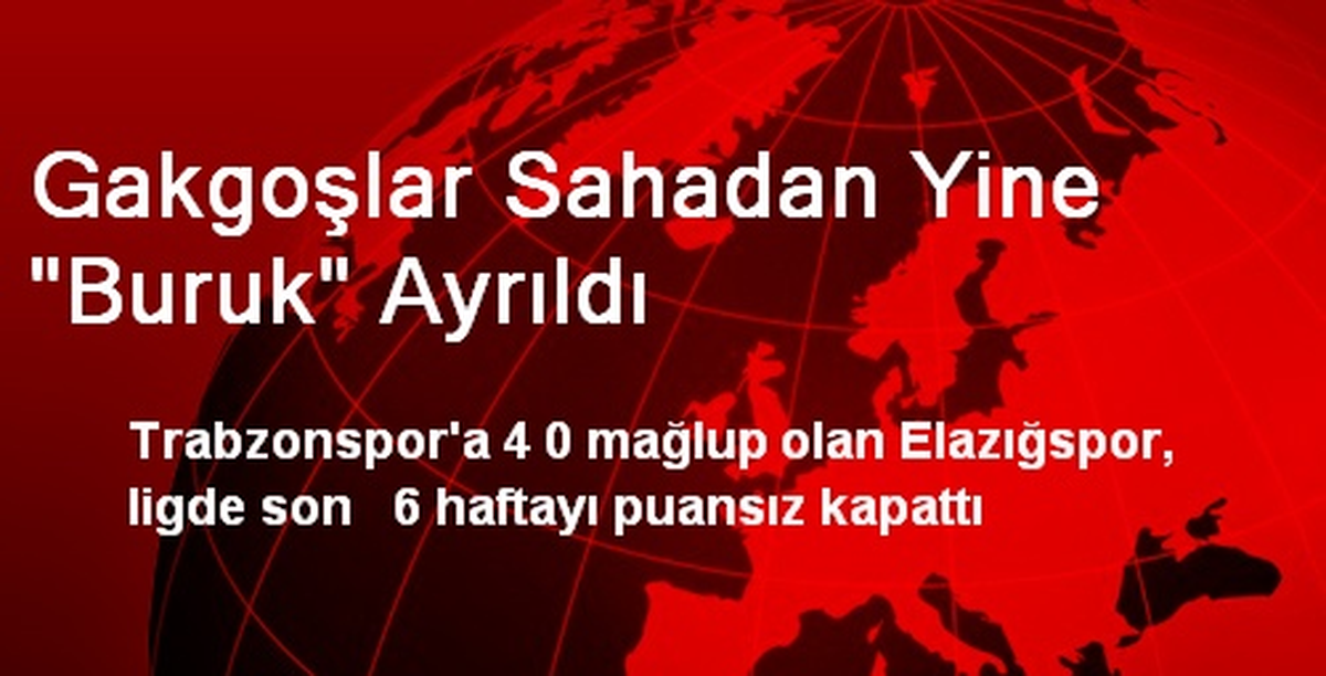 Elazığspor, Sahadan Yine Buruk Ayrıldı