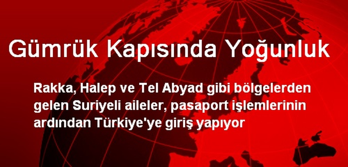Gümrük Kapısında Yoğunluk